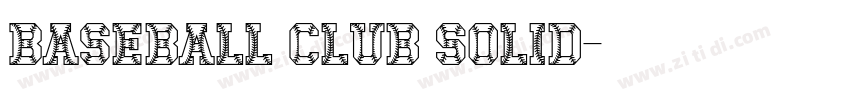 Baseball Club Solid字体转换